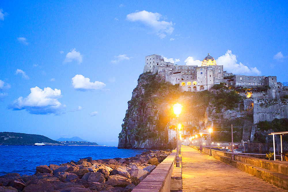 Aragonese castle, Ischia island, Campania, Italy, Europe