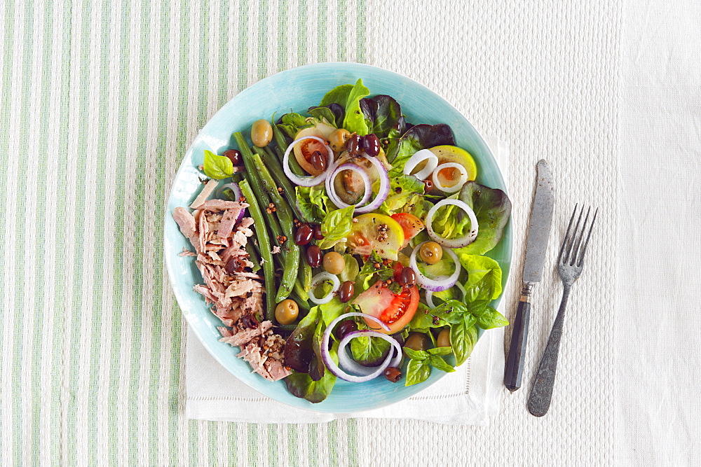 Niçoise salad, Port Grimaud, Provence, France