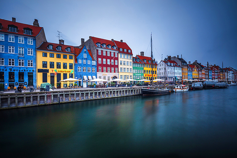 Harbor of Nyhavn, Copenhagen, Denmark, Nord Europe