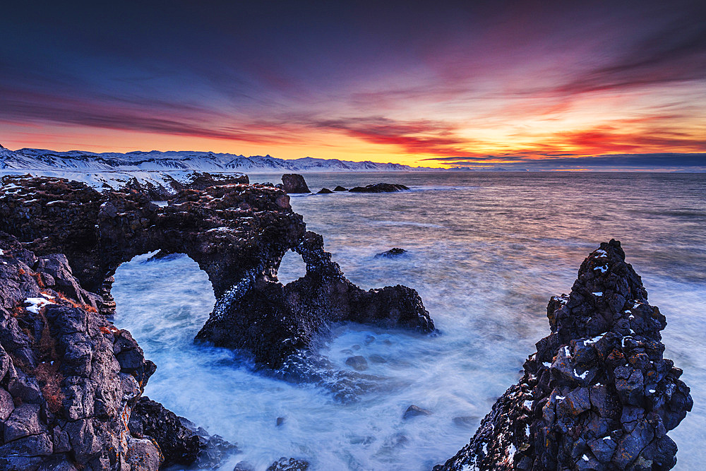 Gatklettur, Iceland, North Atlantic Ocean