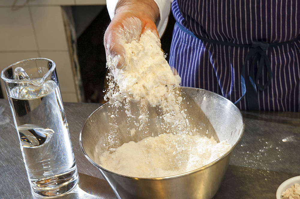 The preparation of excellent bread. Italy