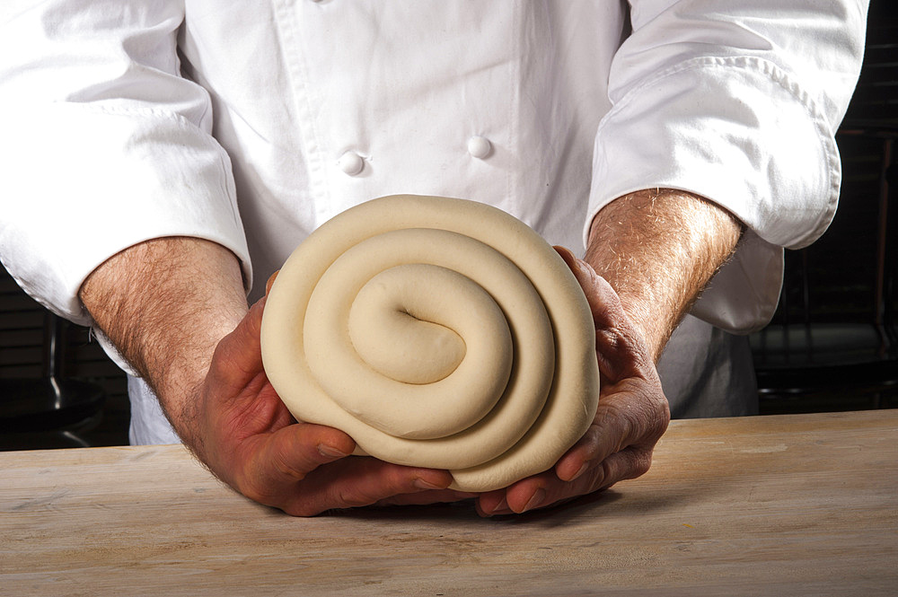 The preparation of excellent bread. Italy