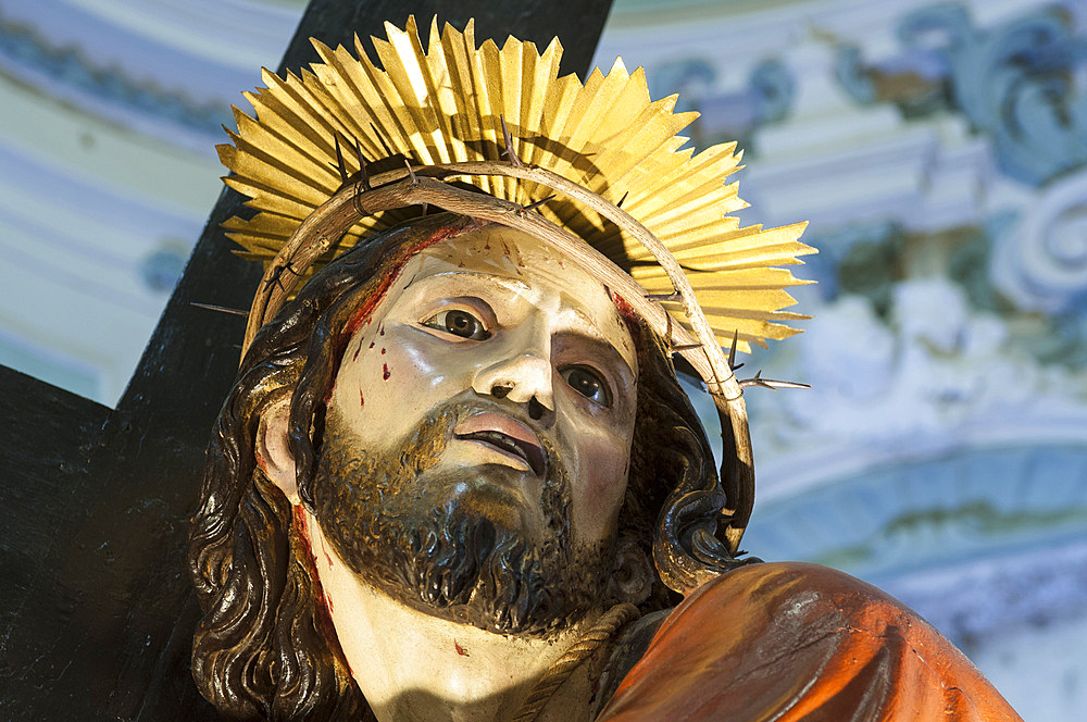 Christ falls under the cross (17th century Neapolitan school) Confraternity of Saints Peter and CatherineThe Good Friday Procession in Savona is a religious event, which dates back to 1200 AD in the Middle Ages. Savona; Liguria; Italy.