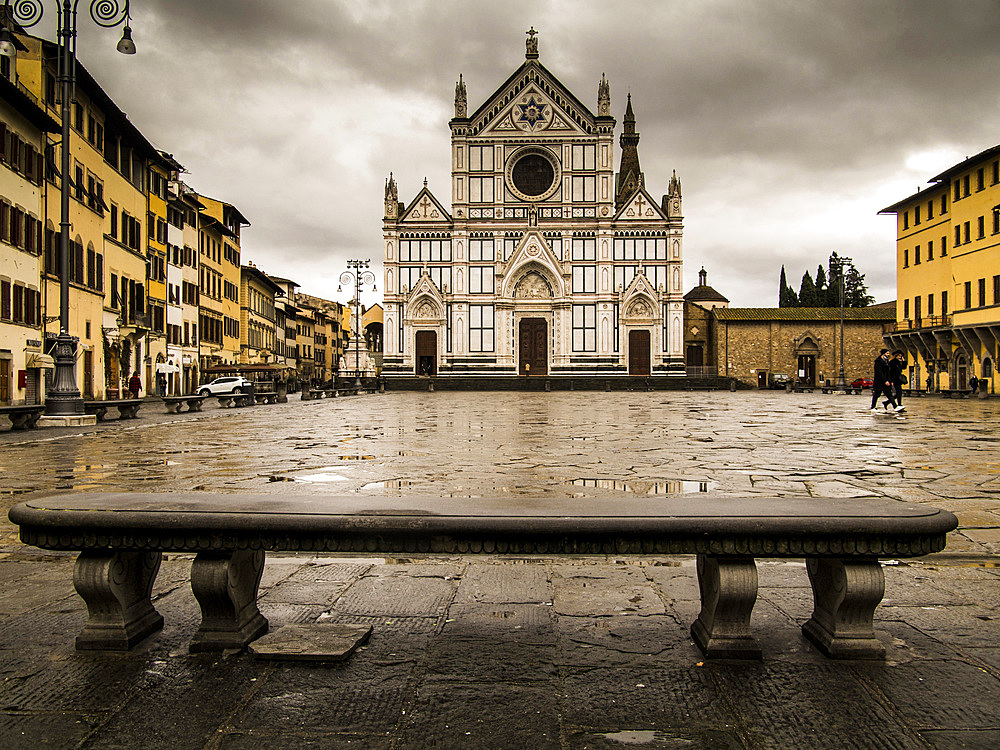 Santa Croce church, Florence, Tuscany; Italy, Europe