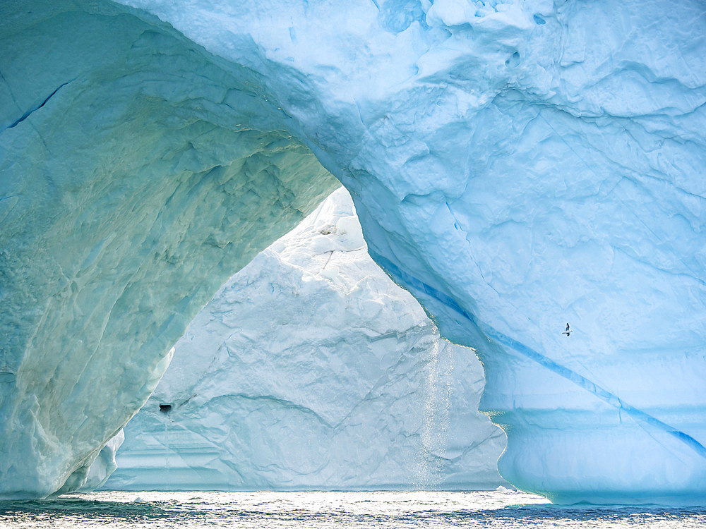 Iceberg in the Uummannaq Fjord System. America, North America, Greenland, Denmark