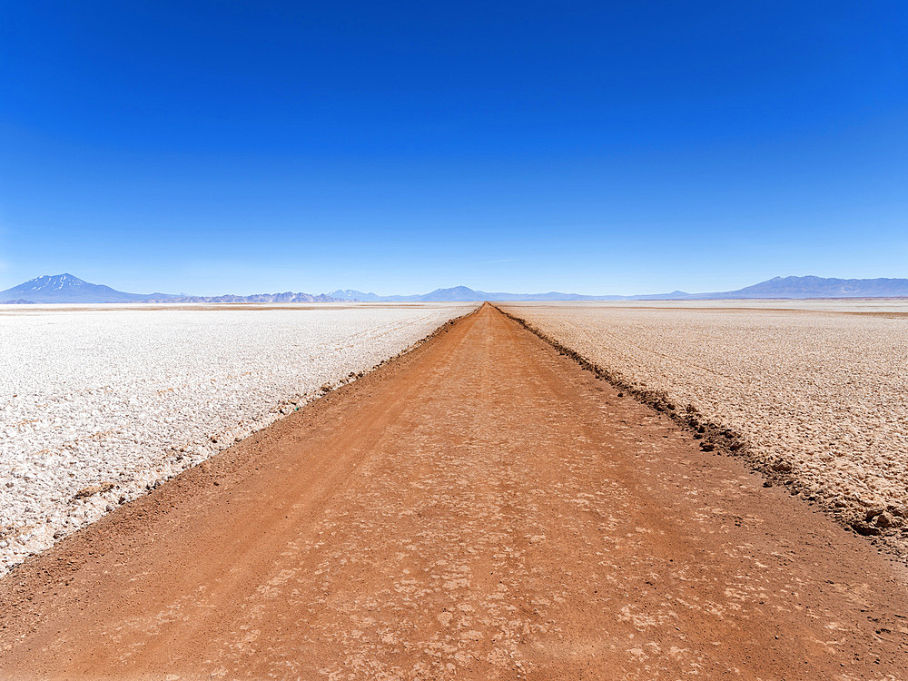 Salar de Arizaro, one of the largest salt flats in the world. The Altiplano near village Tolar Grande in Argentina close to the border to Chile. South America, Argentina