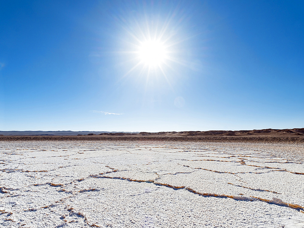 Ojos de Mar. The Argentinian Altiplano along the Routa 27 near Tolar Grande and the Salar de Arizaro. South America, Argentina