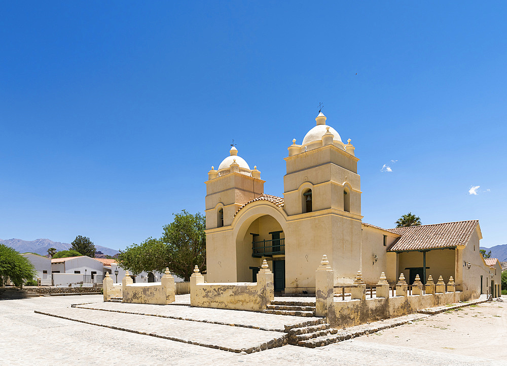 Iglesia San Pedro Nolasco de Molinos. Village Molinos, the region Valles Calchaquies, province Salta. South America, Argentina, Cafayate, November