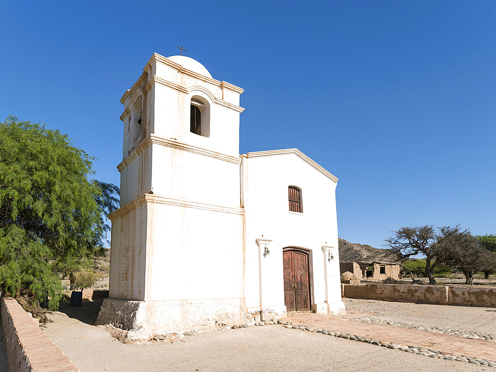 Chapel Capilla Nuestra Senora de la Merced Valley of Rio Calchaqui the region Valles Calchaquies. South America, Argentina, November