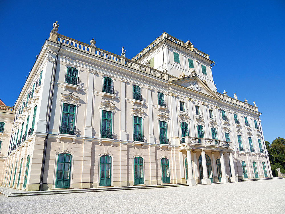 Esterhazy Palace also called Eszterhaza or Fertoed. Part of UNESCO world heritage Fertoe - Neusiedlersee Cultural Landscape. Europe, Eastern Europe, Hungary