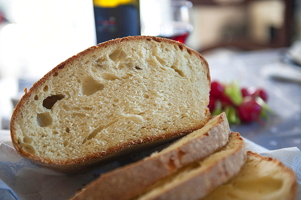 Civraxiu (typical sardinian bread), Serrenti, Campidano, Sardinia, Italy, Europe