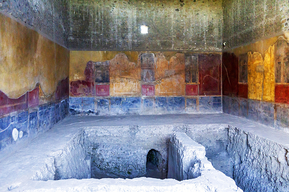 Pompeii, Archaeological Site, UNESCO World Heritage, Frescoes, Campania, Italy, Europe