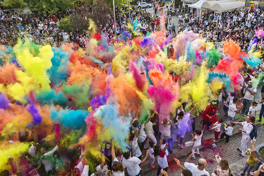 Clown&Clown, City of Smiles, Explosion of Colors, People, Monte San Giusto, Marche, Italy, Europe