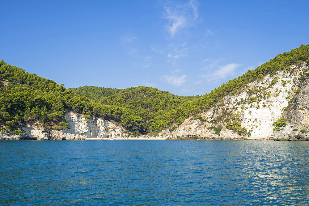 Gargano National Park, Visit to the Caves, Portogrego beach, Vieste, Apulia, Italy, Europe