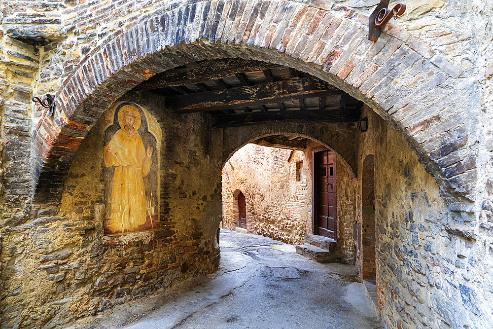 Glimpse of Bevagna, Fresco, Bevagna, Umbris, Italy, Europe