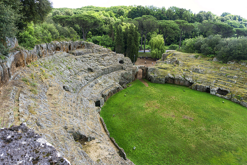 Roman Amphitheater, Sutri, Lazio, Italy, Europe