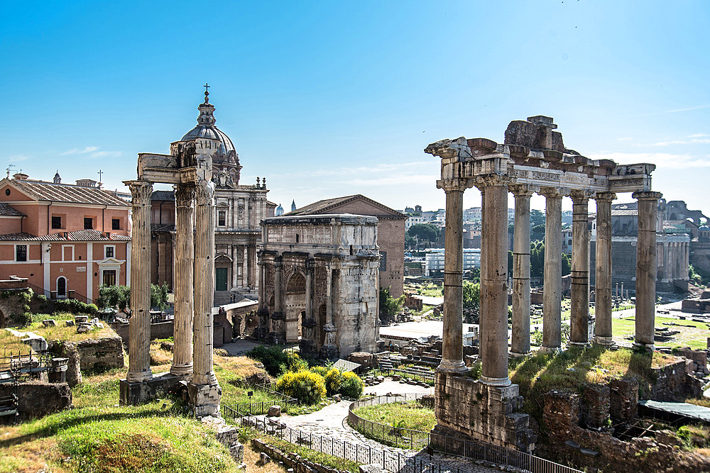 Imperial Fora archaeological site, Fori Imperiali, UNESCO, World Heritage Site, Rome, Lazio, Italy, Europe