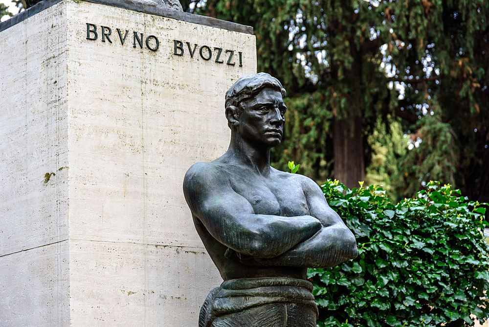 Verano Monumental Cemetery, Bruno Buozzi grave, Italian trade unionist and politician, Tiburtino district, European Cemeteries Route, Rome, Lazio, Italy, Europe