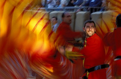 Flag-waver, Palio di Asti, Asti, Piemonte, Italy 