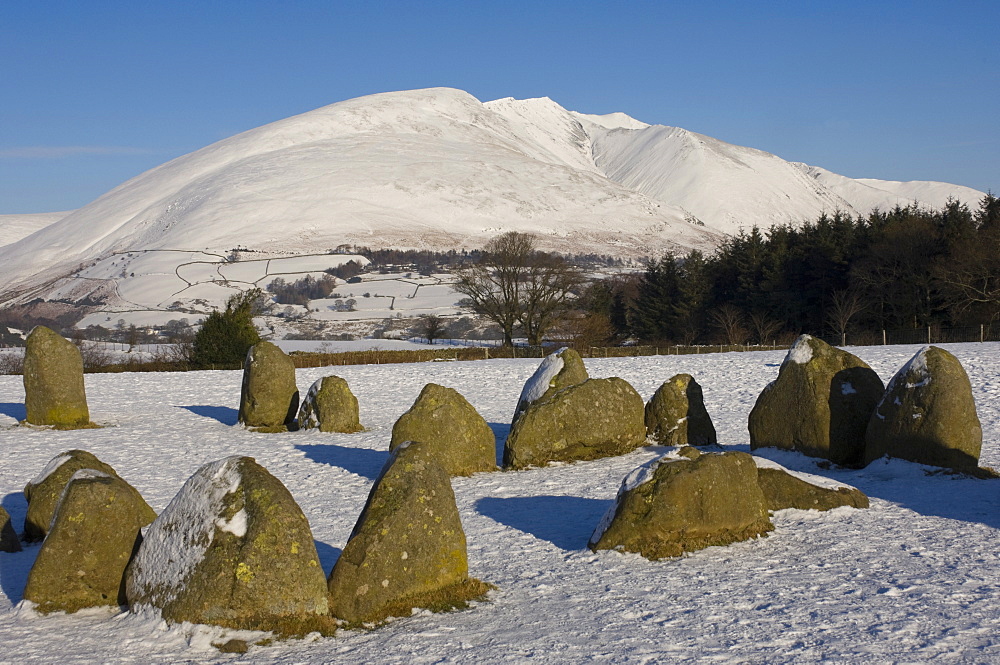 Castlerigg Stone Circle, Lake District National Park, Cumbria, England, United Kingdom, Europe