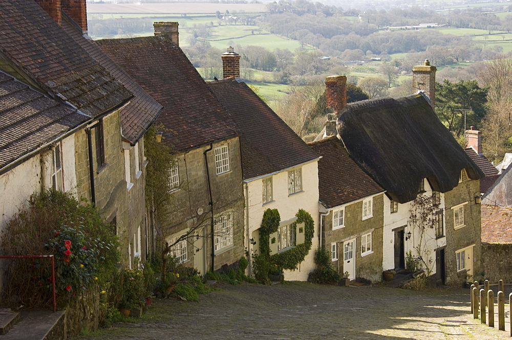 Gold Hill, Shaftesbury, Wiltshire, England, United Kingdom, Europe