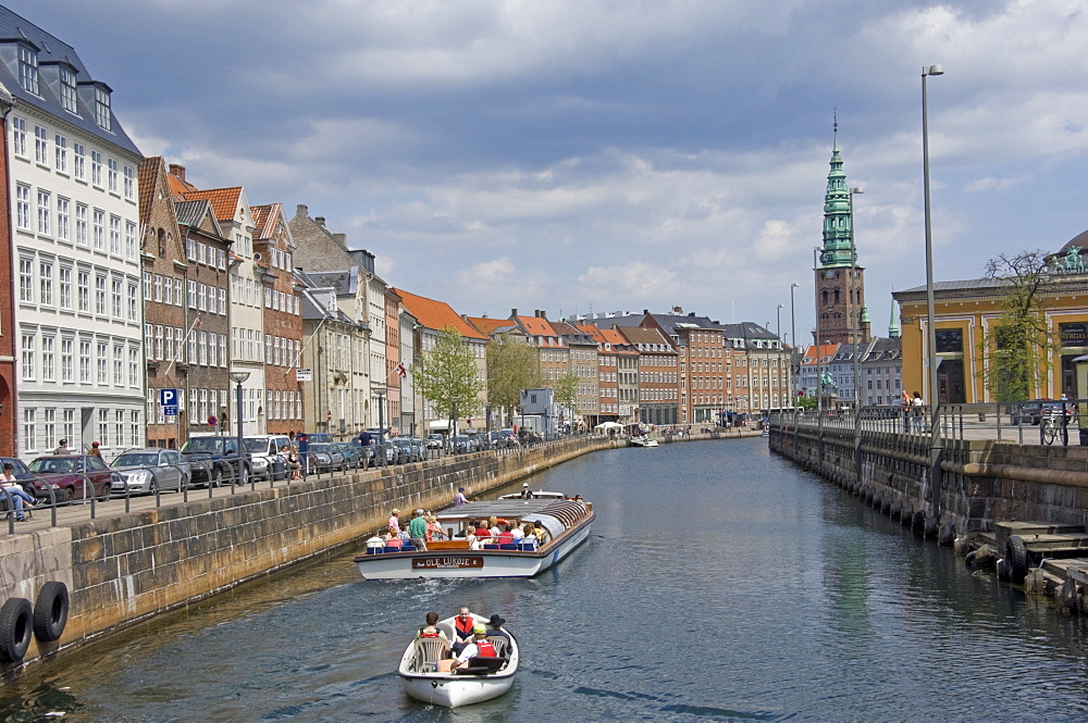 Quayside view along the FR Holms Canal, Copenhagen, Denmark, Scandinavia, Europe