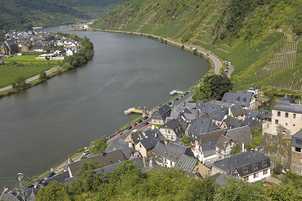 Bielstein amongst the vineyards on the River Mosel, Germany, Europe