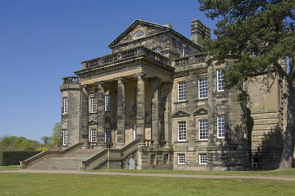 Delaval Hall, designed by Sir John Vanbrugh in 1718 for Admiral George Delaval, Seaton Delaval, Northumbria, England, United Kingdom, Europe