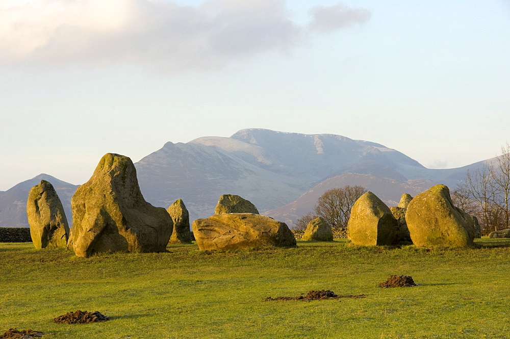 Grassmoor, 851 feet, from Castlerigg Stone Circle, Keswick, Lake District National Park, Cumbria, England, United Kingdom, Europe