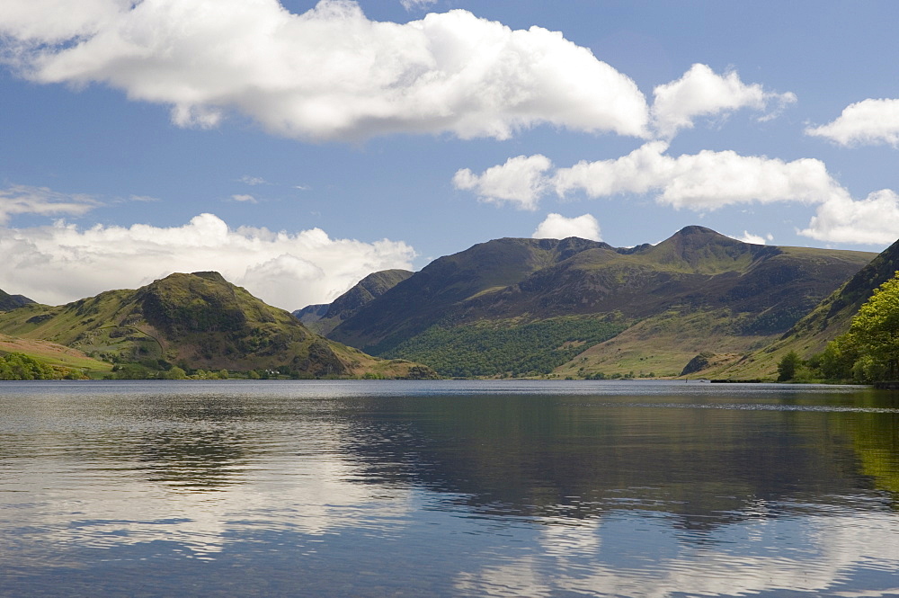 Crummock Water with High Stile, Lake District National Park, Cumbria, England, United Kingdom, Europe