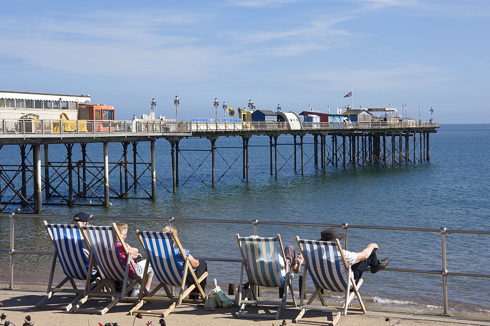 A view of the Pier, Teignmouth, Devon, England, United Kingdom, Europe