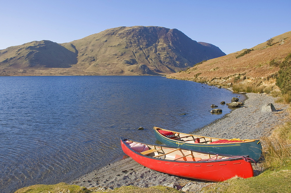 Crummock Water and Melbreak Fell, Lake District National Park, Cumbria, England, United Kingdom, Europe 