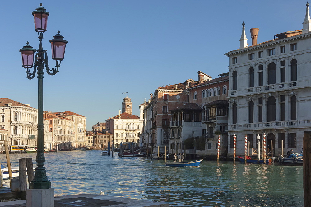 Grand Canal, morning, Venice, UNESCO World Heritage Site, Veneto, Italy, Europe