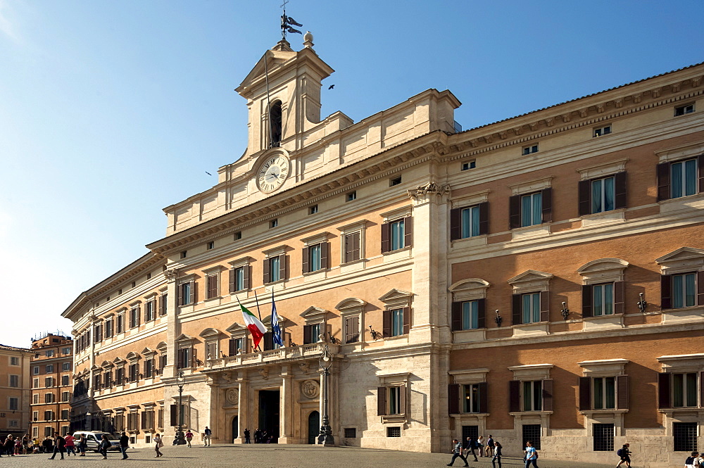 Palazzo Montecitorio, Parliament Building, Rome, Lazio, Italy, Europe