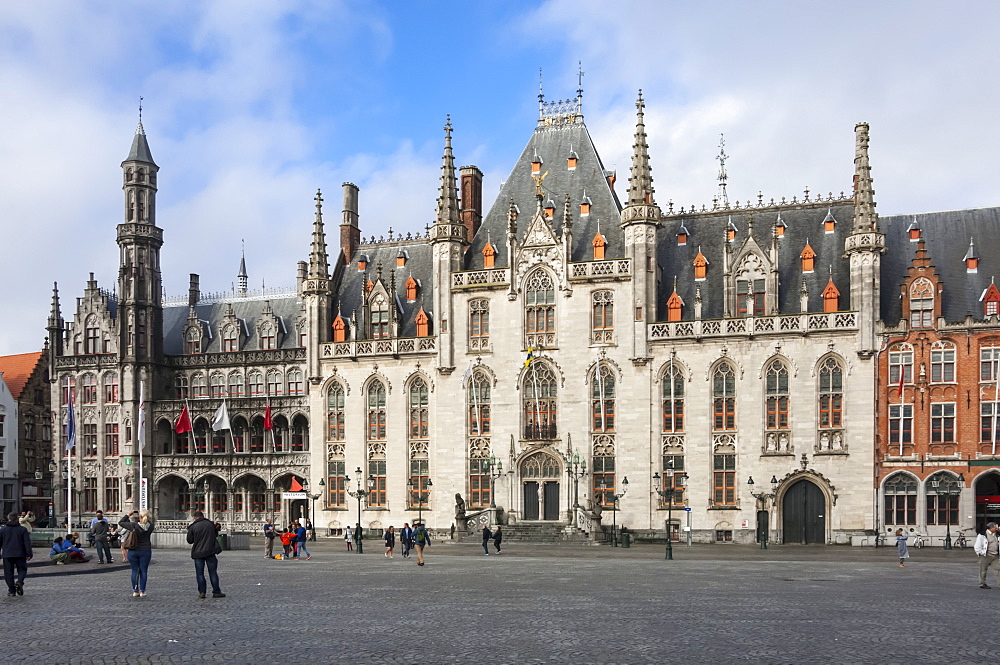 Provinciaal Hoff, Market Square, Bruges, UNESCO World Heritage Site, Belgium, Europe