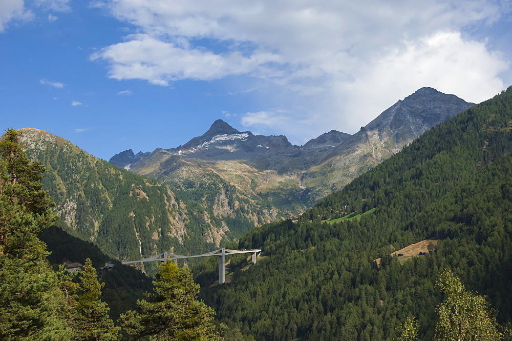 Ganter Bridge on the Simplon Pass, Switzerland, Europe