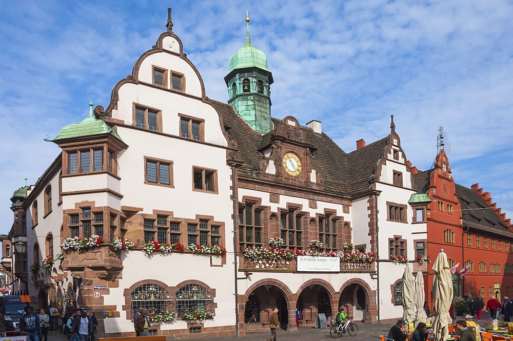 Rathaus, Rathausplatz, Freiburg im Breisgau, Black Forest, Baden-Wurttemberg, Germany, Europe