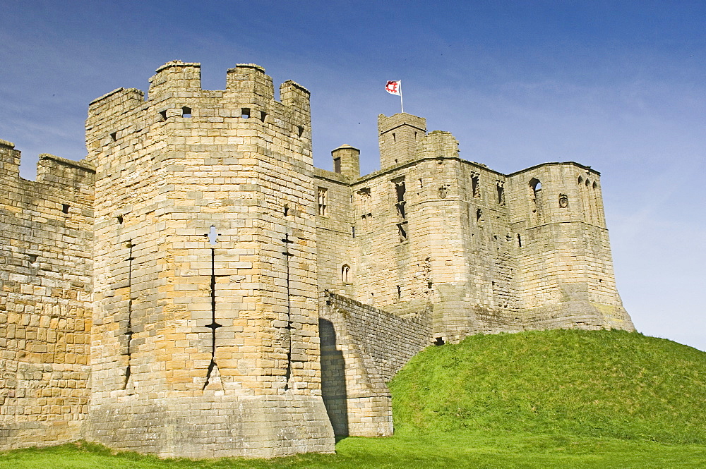 Warkworth Castle, Northumbria, England, United Kingdom, Europe