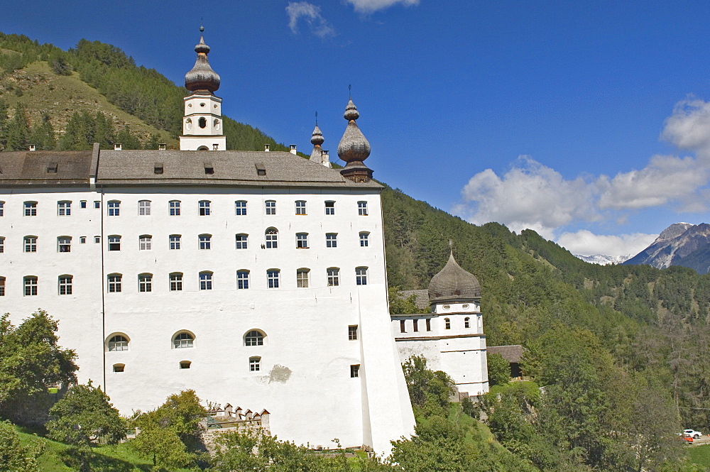 Abbey di Monte Maria, near Burgusio, Reschen Pass, Western Dolomites, Italy, Europe