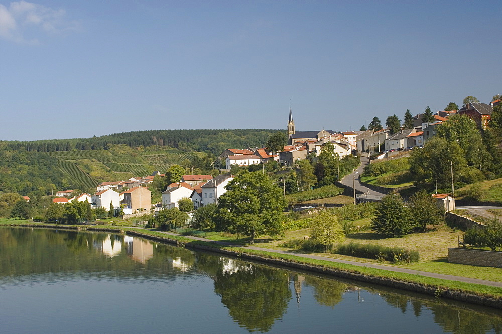 Schengen, Moselle wine route, Luxembourg, Europe