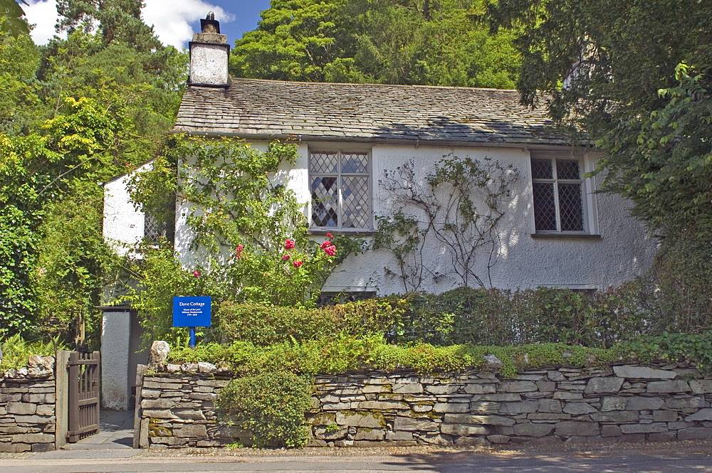 Dove Cottage, home of William Wordsworth from 1799 to 1808, Grasmere, Lake District National Park, Cumbria, England, United Kingdom, Europe