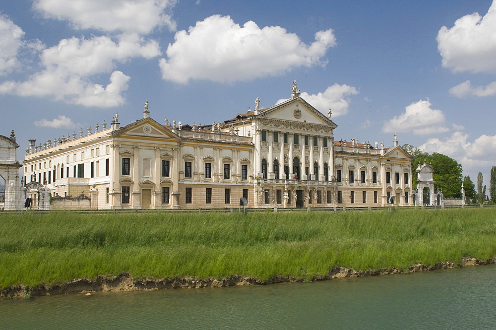 The Villa Pisani, designed by F.M.Preti, main reception room has a fresco by G.B.Tiepolo, Riviera del Brenta, Veneto, Italy, Europe