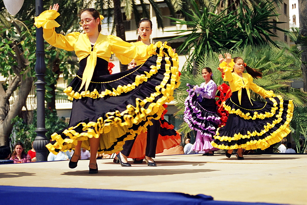 Fiesta flamenco dancers, Spain, Europe