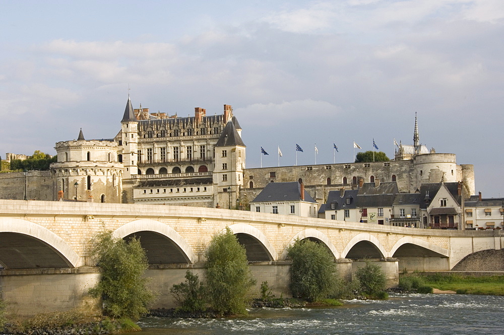 Chateau Royal d'Amboise, Indre-et-Loire, River Loire, France, Europe