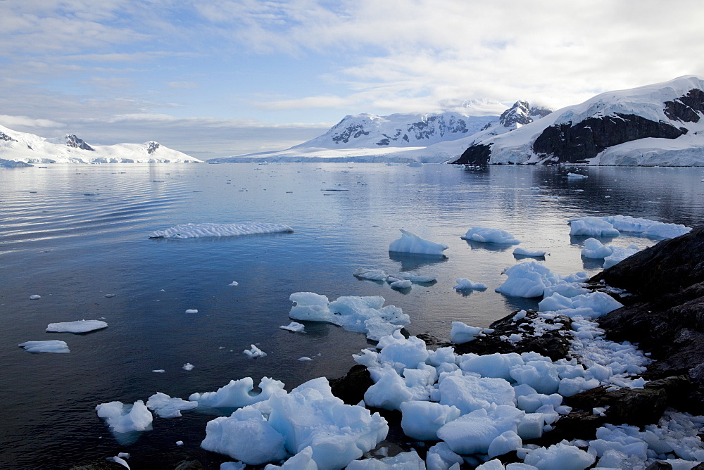 Glacier, Paradise Bay, Antarctic Peninsula, Antarctica, Polar Regions