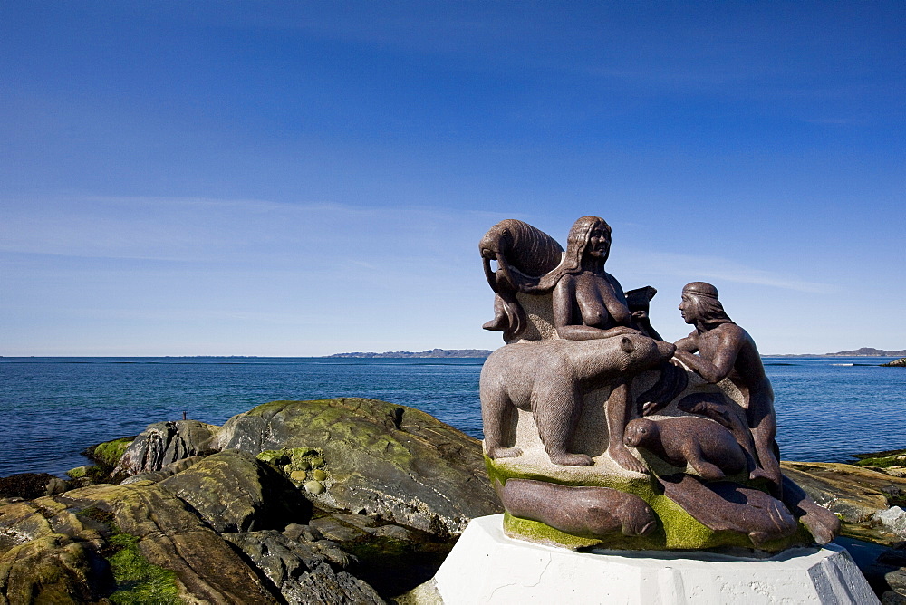 Monument, Nuuk, Greenland, Arctic, Polar Regions