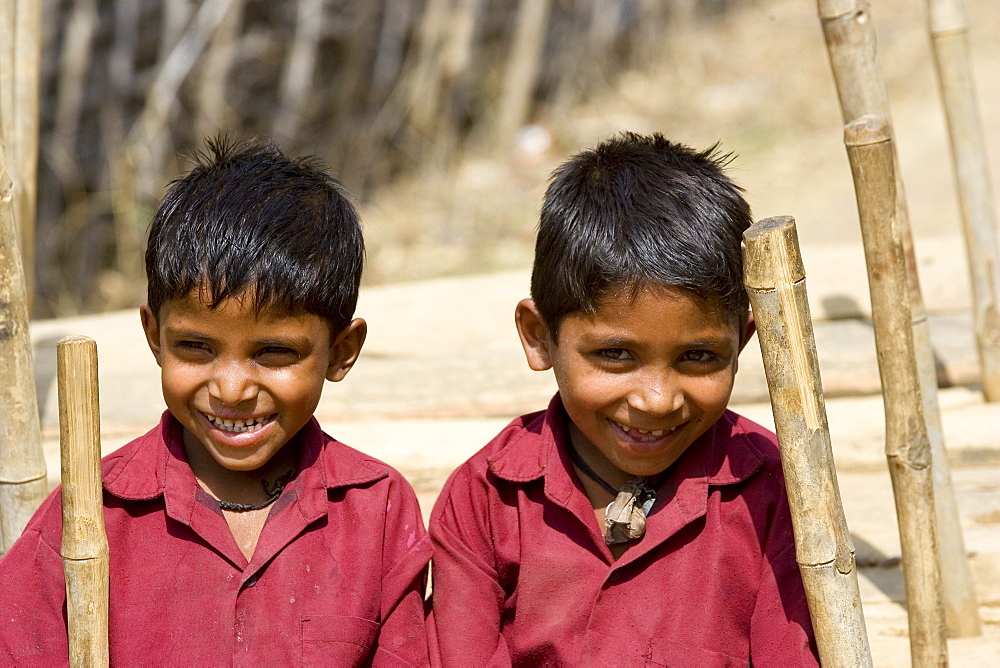 Children, Bandhavgarh National Park, Madhya Pradesh, India, Asia