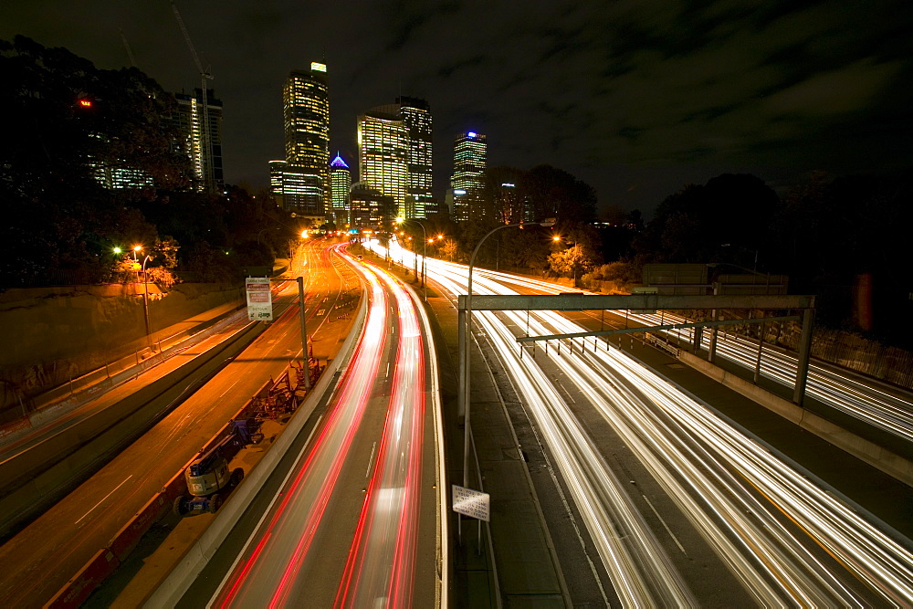 Downtown Sydney, Sydney by Night, New South Wales, Sydney, Australia