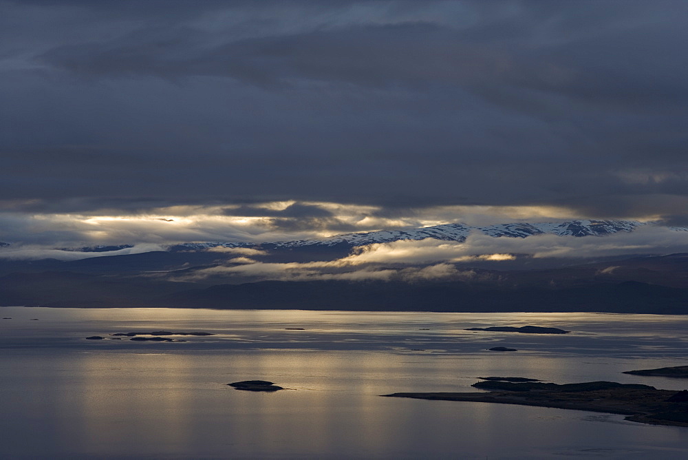 Early morning at Ushuaia coast, Tierra del Fuego, Argentina, South America