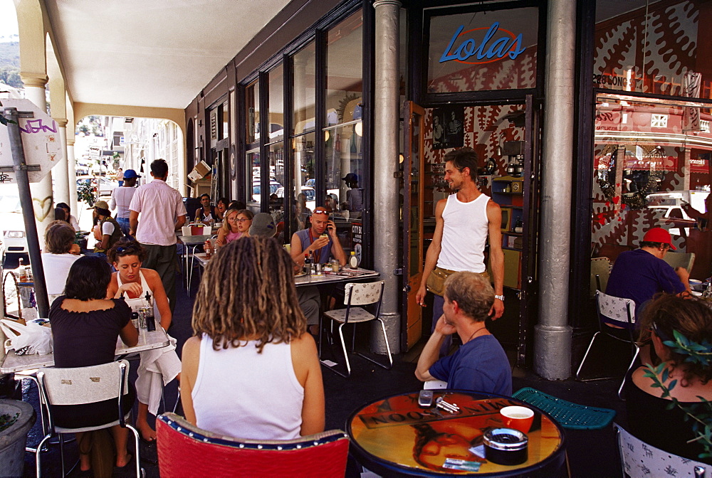 Trendy cafe in Long Street, Cape Town, South Africa, Africa